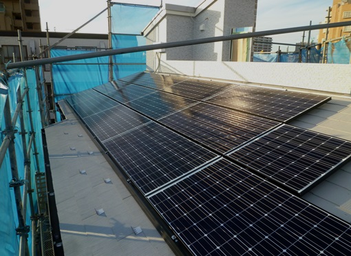 板橋区　太陽光発電（ソーラー発電）パネル設置 